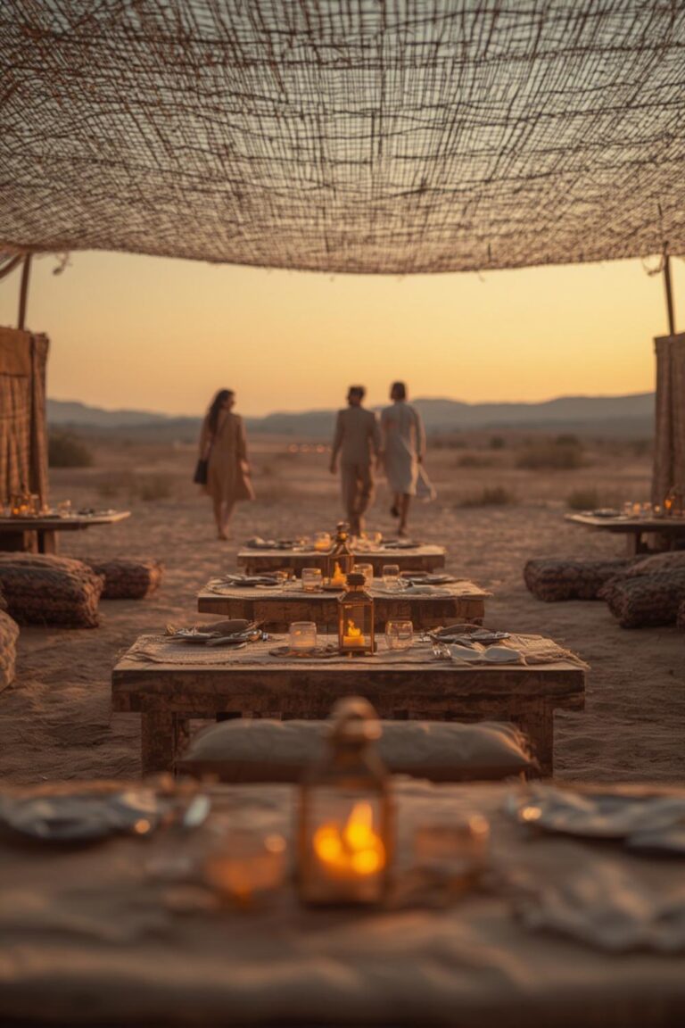 Detailed Traditional dinner under the stars itinerary
